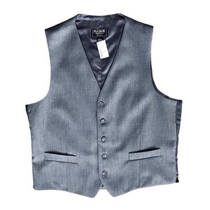 Jos. A. Bank Gray Vest, Signature Collection traditional fit, size large, wool